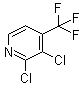 2,3-二氯-4-(三氟甲基)吡啶分子结构 (CAS 89719-93-7)