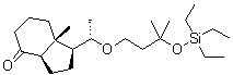 (1S,3aR,7aR)-八氢-7a-甲基-1-[(1S)-1-[3-甲基-3-[(三乙基硅烷基)氧基]丁氧基]乙基]-4H-茚-4-酮分子结构 (CAS 897657-85-1)