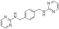 structure of CAS# 897657-95-3, N1,N4-Di-2-pyrimidinyl-1,4-benzenedimethanamine;MSX 122