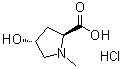 trans-4-Hydroxy-1-methyl-L-proline hydrochloride molecular structure (CAS 89771-43-7)