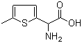 2-氨基-2-(5-甲基噻吩-2-基)乙酸分子结构 (CAS 89776-66-9)