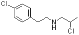 4-Chloro-N-(2-chloropropyl)benzeneethanamine molecular structure (CAS 897926-35-1)