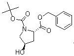 N-(tert-Butoxycarbonyl)-4-hydroxyproline benzyl ester molecular structure (CAS 89813-47-8)