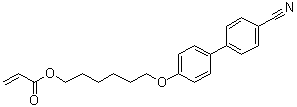 4-(6-Acryloyloxyhexyloxy)-4'-cyano-1,1'-biphenyl molecular structure (CAS 89823-23-4)