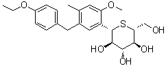 鲁格列净分子结构 (CAS 898537-18-3)