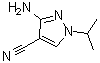 3-氨基-1-异丙基-1H-吡唑-4-甲腈分子结构 (CAS 89897-29-0)