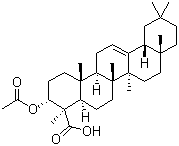 Acetyl-alpha-boswellic acid molecular structure (CAS 89913-60-0)