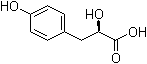 (R)-2-羟基-3-(4-羟基苯基)丙酸分子结构 (CAS 89919-57-3)
