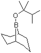 structure of CAS# 89999-87-1, 9-(1,1,2-Trimethylpropoxy)-9-borabicyclo[3.3.1]nonane