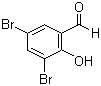 结构式 CAS# 90-59-5, 3,5-二溴水杨醛