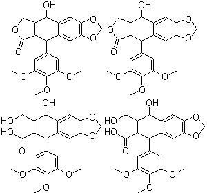 structure of CAS# 9000-55-9, Podophylline