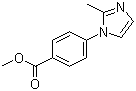 4-(2-甲基-1H-咪唑-1-基)苯甲酸甲酯分子结构 (CAS 900015-35-2)