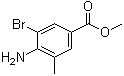 structure of CAS# 900019-52-5, 4-Amino-3-bromo-5-methylbenzoic acid methyl ester