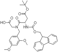 structure of CAS# 900152-72-9, N-[(9H-Fluoren-9-ylmethoxy)carbonyl]-L-alpha-aspartyl-N-[(2,4-dimethoxyphenyl)methyl]glycine 1-(1,1-dimethylethyl) ester;Fmoc-d-asp(otbu)-OH