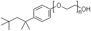 结构式 CAS# 9002-93-1, 辛基酚聚氧乙烯醚; 聚氧乙烯辛基苯基醚; 曲拉通 X-100