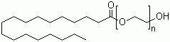 聚乙二醇硬脂酸酯分子结构 (CAS 9004-99-3)