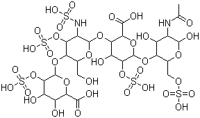 Heparin molecular structure (CAS 9005-49-6)