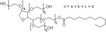 吐温 20分子结构 (CAS 9005-64-5)