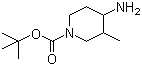 tert-Butyl 4-amino-3-methyl-1-piperidinecarboxylate molecular structure (CAS 900642-17-3)