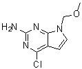 4-氯-7-(甲氧基甲基)-7H-吡咯并[2,3-d]嘧啶-2-胺分子结构 (CAS 90065-72-8)