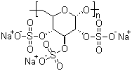 Dextran sulfate sodium molecular structure (CAS 9011-18-1)