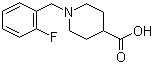 1-[(2-Fluorophenyl)methyl]-4-piperidinecarboxylic acid molecular structure (CAS 901313-43-7)