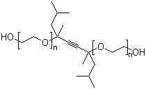 2,4,7,9-四甲基-5-癸炔-4,7-二醇聚氧乙烯醚分子结构 (CAS 9014-85-1)