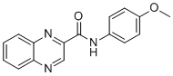 structure of CAS# 901599-43-7, N-(4-methoxyphenyl)quinoxaline-2-carboxamide;5-HT3 antagonist 5