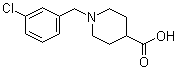 1-[(3-Chlorophenyl)methyl]-4-piperidinecarboxylic acid molecular structure (CAS 901920-70-5)