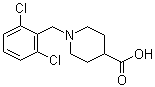 1-[(2,6-Dichlorophenyl)methyl]-4-piperidinecarboxylic acid molecular structure (CAS 901923-63-5)