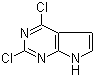 结构式 CAS# 90213-66-4, 2,4-二氯-1H-吡咯并[2,3-d]嘧啶