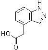 1H-吲唑-4-乙酸分子结构 (CAS 902131-33-3)