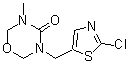 3-[(2-Chloro-5-thiazolyl)methyl]tetrahydro-5-methyl-4H-1,3,5-oxadiazin-4-one molecular structure (CAS 902493-06-5)