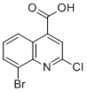 8-Bromo-2-chloroquinoline-4-carboxylic acid molecular structure (CAS 902743-27-5)