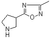 structure of CAS# 902836-46-8, 3-Methyl-5-(pyrrolidin-3-yl)-1,2,4-oxadiazole