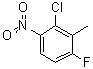 2-Chloro-4-fluoro-3-methyl-1-nitrobenzene molecular structure (CAS 90292-62-9)