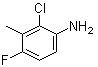2-Chloro-4-fluoro-3-methylbenzenamine molecular structure (CAS 90292-63-0)