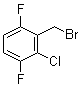 2-Chloro-3,6-difluorobenzyl bromide molecular structure (CAS 90292-67-4)