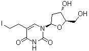 5-(2-Iodoethyl)-2'-deoxyuridine molecular structure (CAS 90301-67-0)