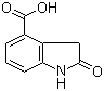 structure of CAS# 90322-37-5, 2-Oxoindoline-4-carboxylic acid;2,3-Dihydro-2-oxo-1H-indole-4-carboxylic acid; 4-Carboxy-2-oxindole