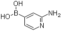 结构式 CAS# 903513-62-2, (2-氨基吡啶-4-基)硼酸