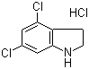 4,6-Dichloro-2,3-dihydro-1H-indole hydrochloride molecular structure (CAS 903551-23-5)