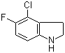 4-Chloro-5-fluoroindoline molecular structure (CAS 903551-32-6)