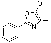 structure of CAS# 90361-55-0, 4-Methyl-2-phenyl-5-oxazolol