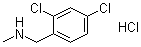 structure of CAS# 90389-07-4, 2,4-Dichloro-N-methylbenzenemethanamine hydrochloride