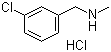 3-Chloro-N-methylbenzenemethanamine hydrochloride molecular structure (CAS 90389-46-1)