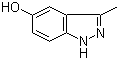 3-甲基-5-羟基-1H-吲唑分子结构 (CAS 904086-08-4)