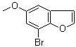 7-溴-5-甲氧基苯并呋喃分子结构 (CAS 90484-47-2)