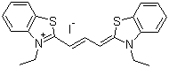 结构式 CAS# 905-97-5, 3,3'-二乙基噻碳菁碘化物