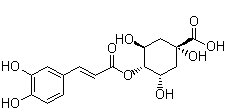 structure of CAS# 905-99-7, Cryptochlorogenic acid;4-Caffeoylquinic acid; Quinic acid 4-O-caffeate; 3,4-Dihydroxycinnamic acid 4-carboxy-2,4,6-trihydroxycyclohexyl ester